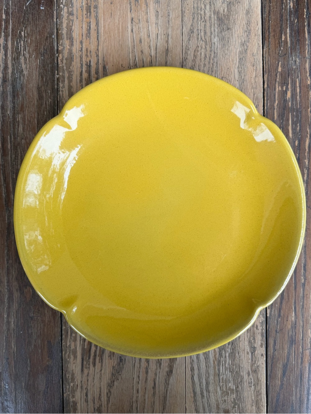 Frankoma 5F Plainsman Autumn Yellow Dinner Plate